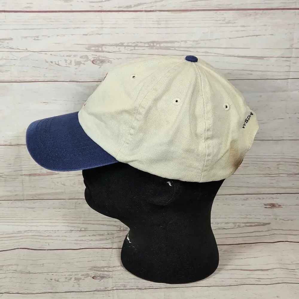 Fahrenheit Hat Adjustable Men's Cream Navy American Flag Tooth WSDA Grassroots